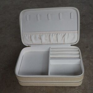 Chic Cream Jewelry Organizer Box